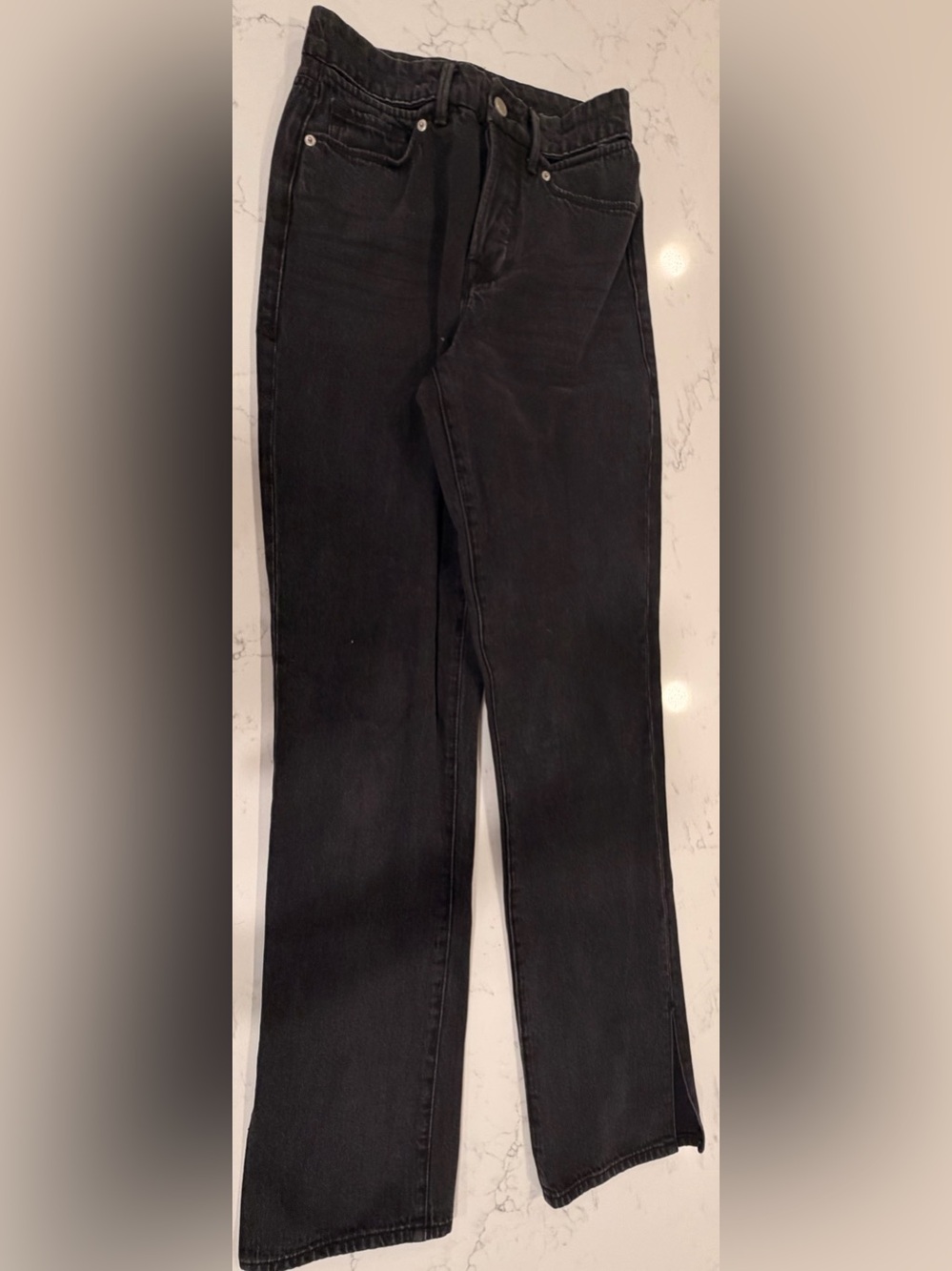 Good American Women's Straight Jeans in Black